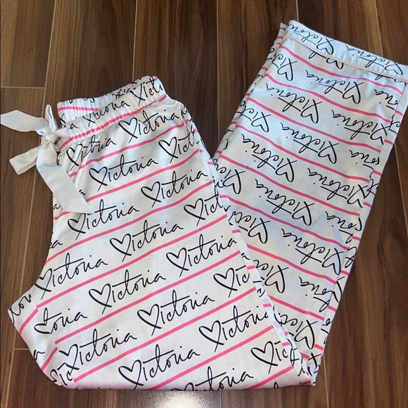 Victoria's Secret Other - XS Victoria’s Secret logo silky pajama pants